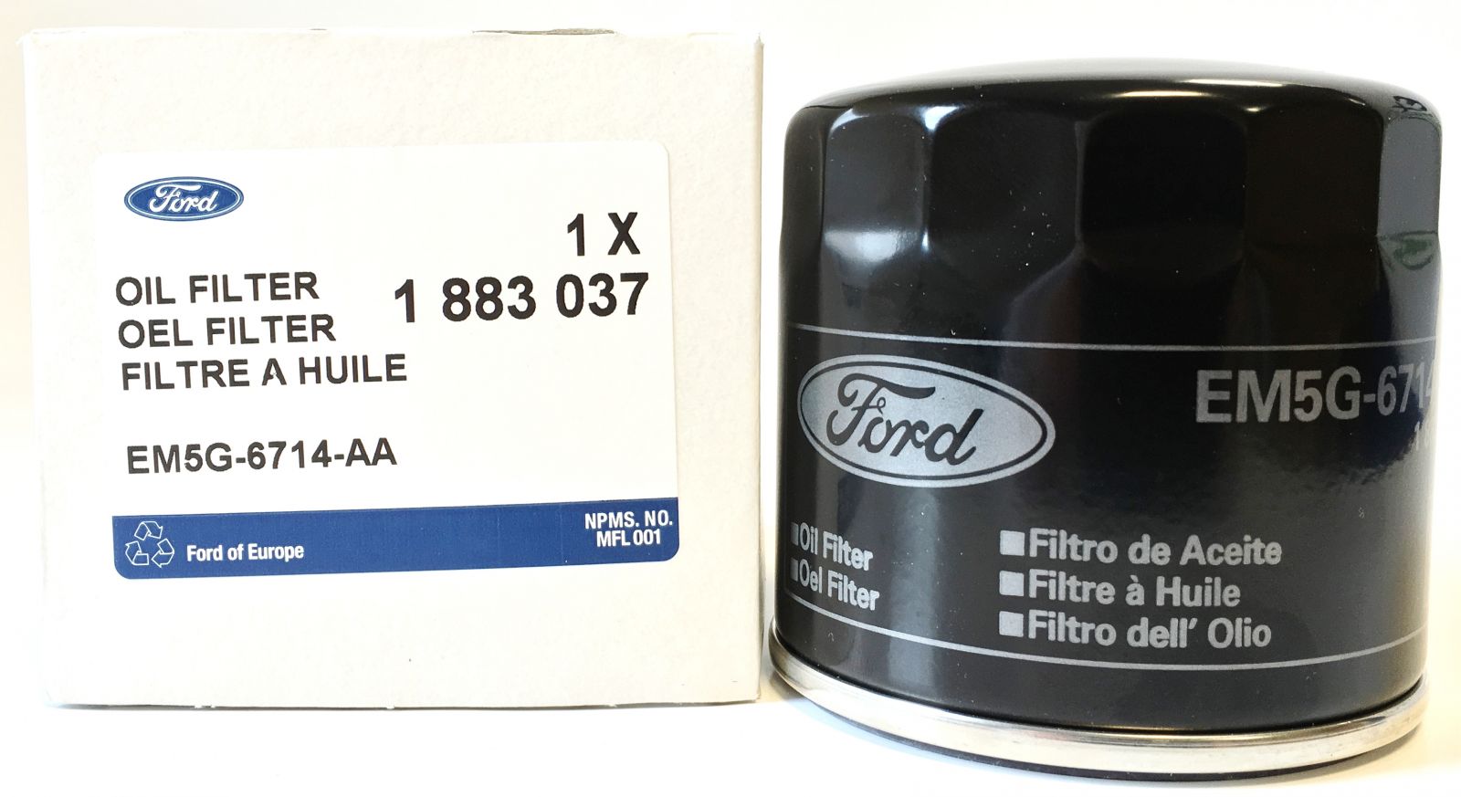 1883037 - O.E Boxed Oil Filter